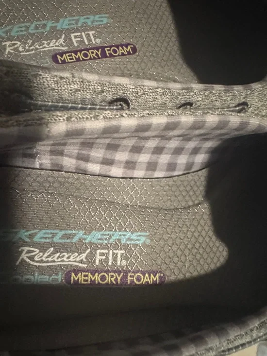 Skechers Women's Gray Knit Slip-On Loafer SZ 6.5 - Picture 12 of 15